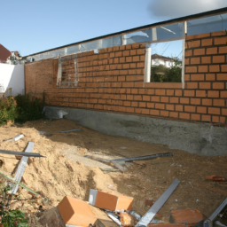 Agrandissement terrasse pour espace de jeu pour enfants Persan